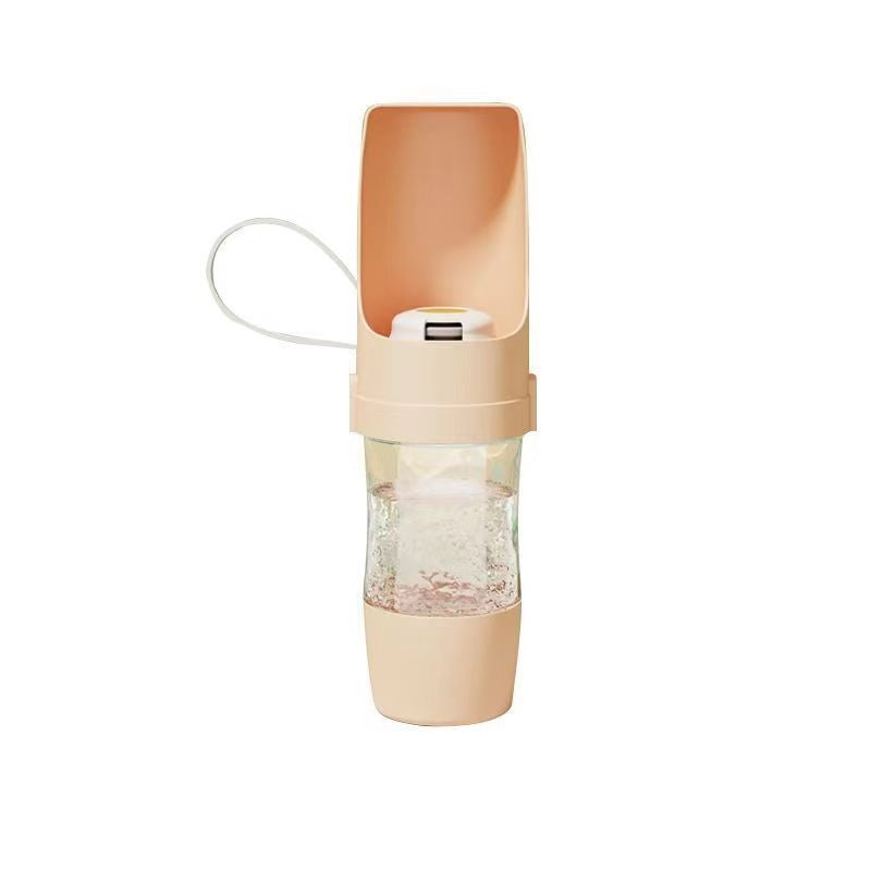 2 in 1 Portable Dog Water Bottle - Leak Proof Travel Water & Food Dispenser for Pets