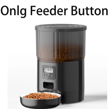 Smart Automatic Pet Feeder & Water Fountain Set – WiFi App-Controlled 4L Food Dispenser with 2L Water Fountain for Cats & Dogs