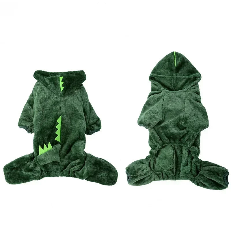Soft Warm Fleece Dog Jumpsuit Hoodie for Small Dogs & Cats – Cozy Pet Clothes, Winter Puppy Coat for Chihuahua, Yorkshire Terrier