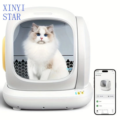 Automatic Self-Cleaning Cat Litter Box – Smart Odor-Control Litter Box for Multiple Cats