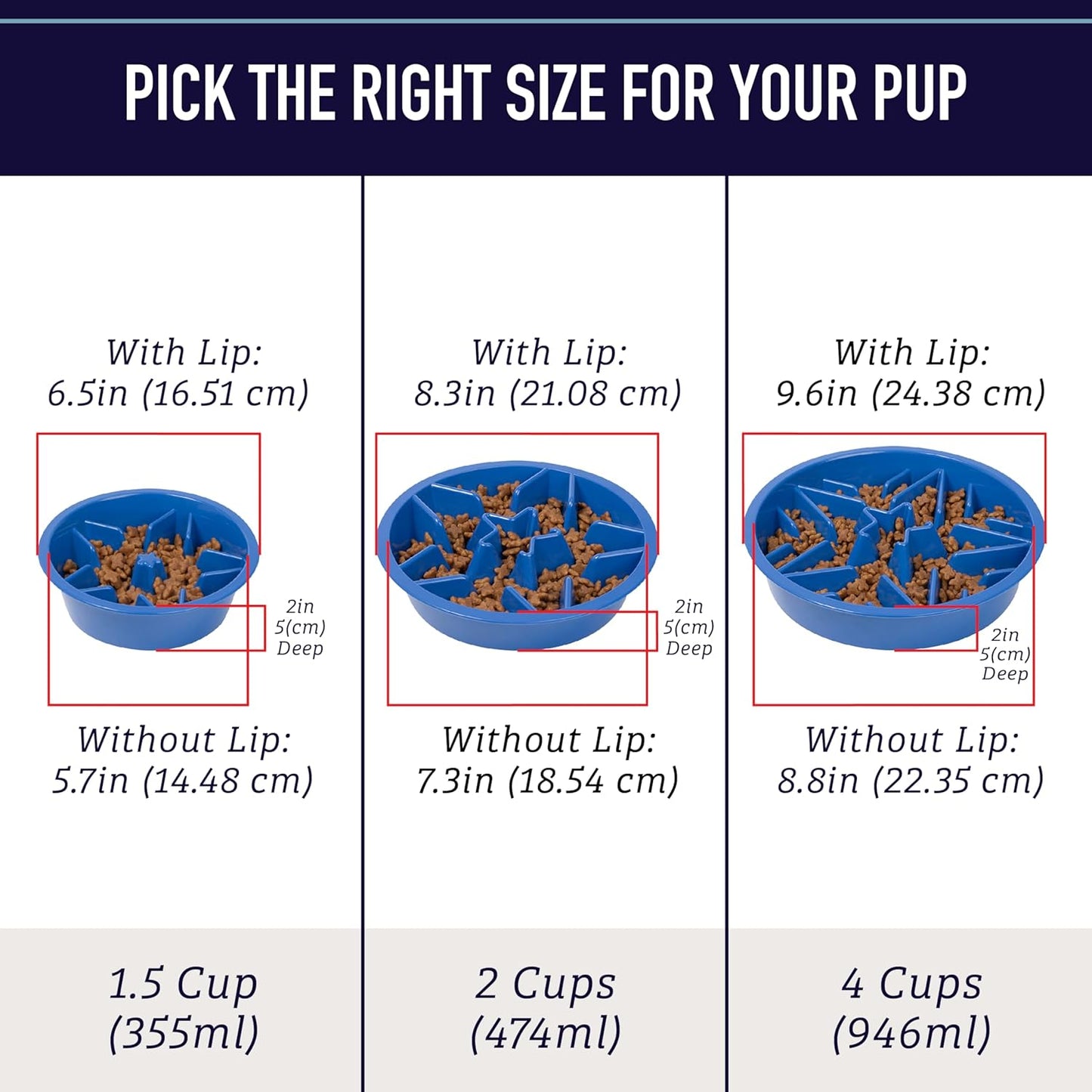 Premium Slow Feeder Dog Bowl - Interactive Puzzle Bowl for Healthy Eating & Digestion