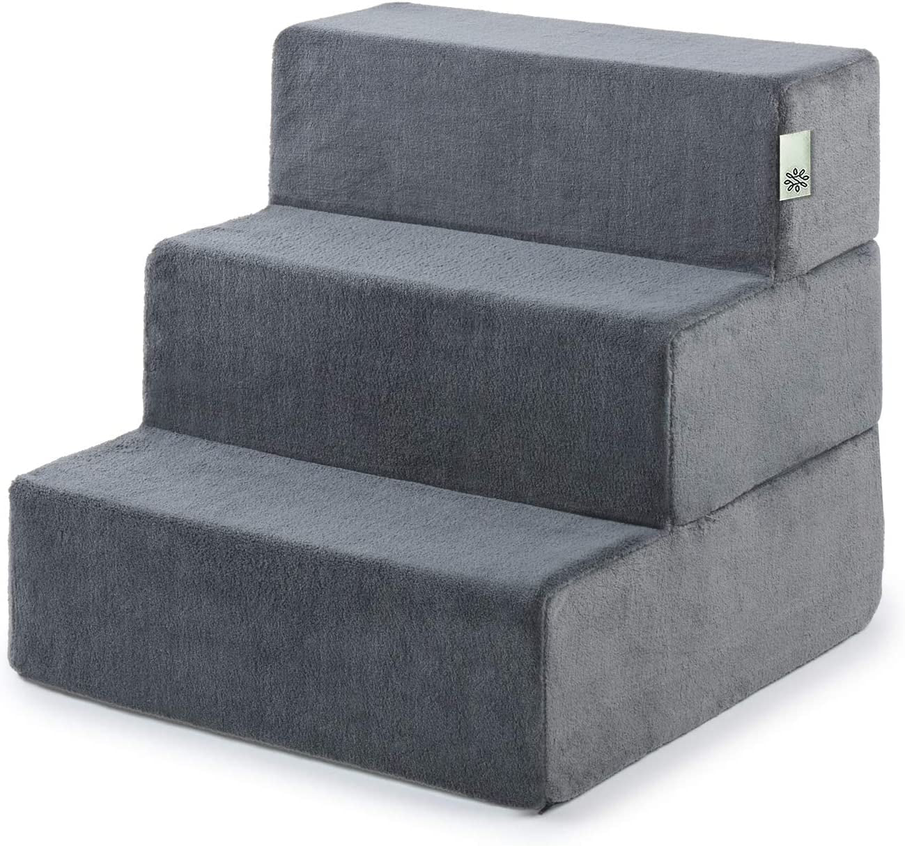 Pet Stairs for Small & Senior Dogs - Non Slip Foam Steps for Bed & Couch Access