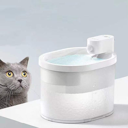 Automatic Pet Water Fountain - Ultra Quiet Filtered Water Dispenser for Cats & Small Dogs