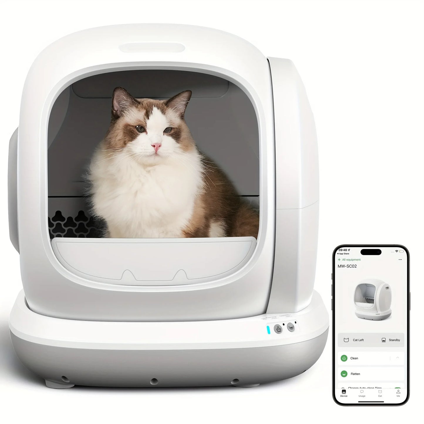 Automatic Self-Cleaning Cat Litter Box – Smart Odor-Control Litter Box for Multiple Cats
