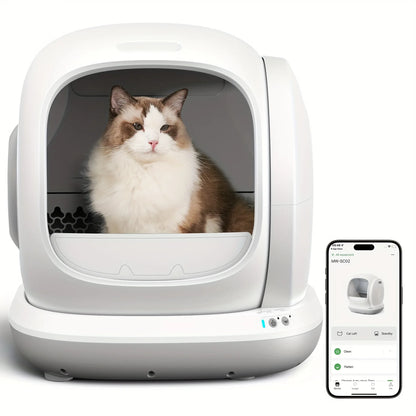 Automatic Self-Cleaning Cat Litter Box – Smart Odor-Control Litter Box for Multiple Cats