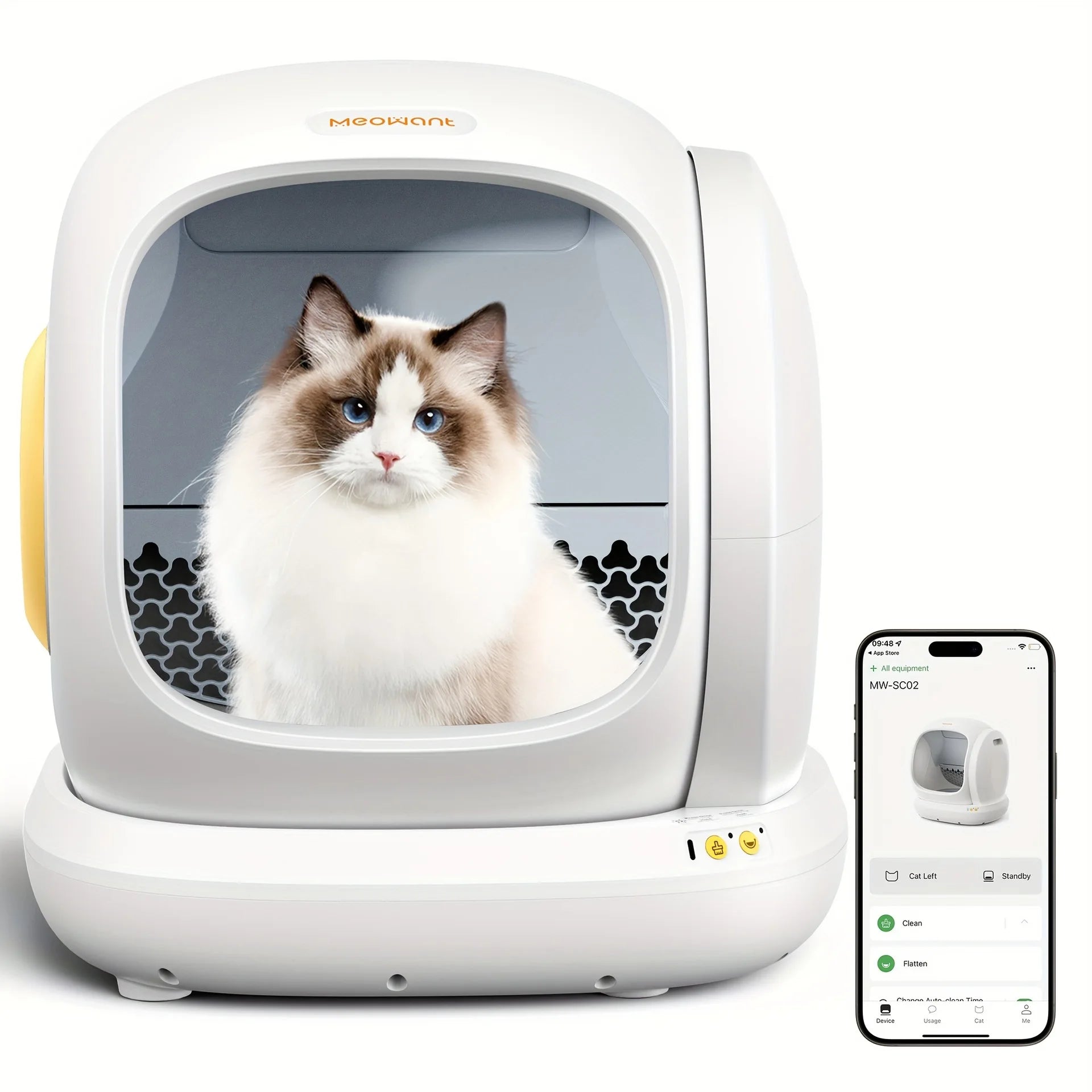 Automatic Self-Cleaning Cat Litter Box – Smart Odor-Control Litter Box for Multiple Cats