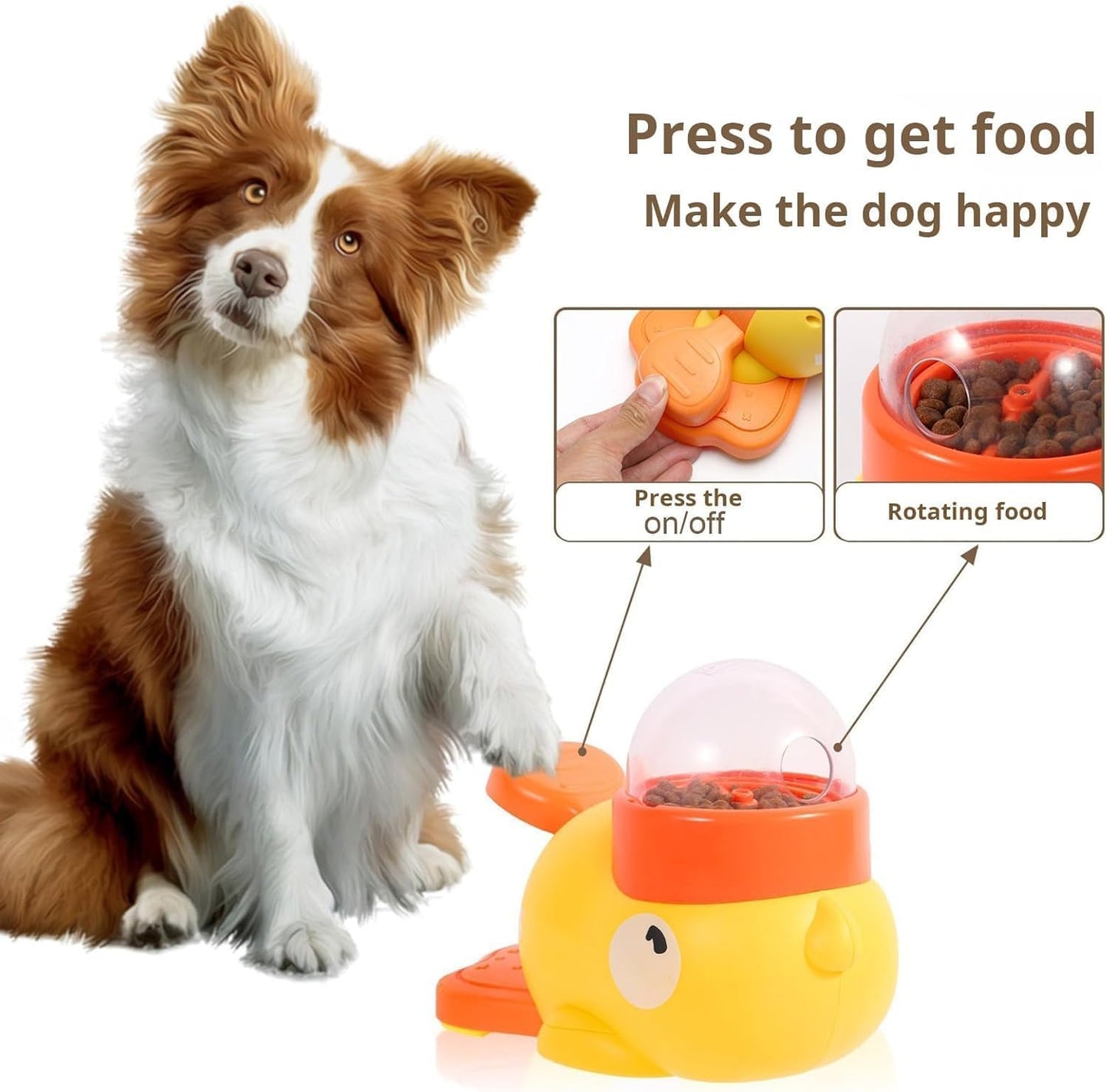 Interactive Dog Treat Dispensing Toy – Puzzle Slow Feeder for Small Dogs & Puppies, IQ Training & Mental Enrichment