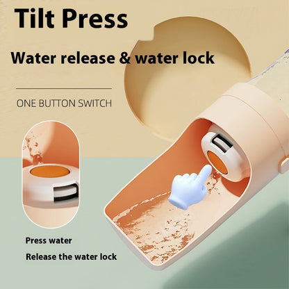 2 in 1 Portable Dog Water Bottle - Leak Proof Travel Water & Food Dispenser for Pets