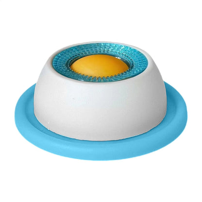 Slow Feeder Lick Bowl for Dogs & Cats, Non-Slip Calming Bowl with Rotating Lick Ball, Interactive Enrichment Toy for Wet Food, Peanut Butter & Liquid Treats, Reduces Anxiety & Boredom