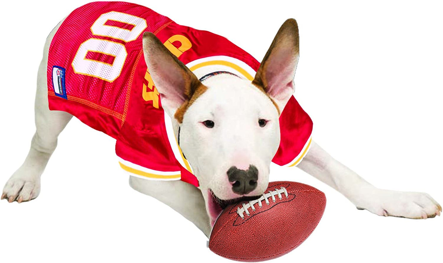 Kansas City Chiefs Dog Jersey – Official NFL Mesh Pet Jersey for Medium Dogs, Breathable Game Day Shirt