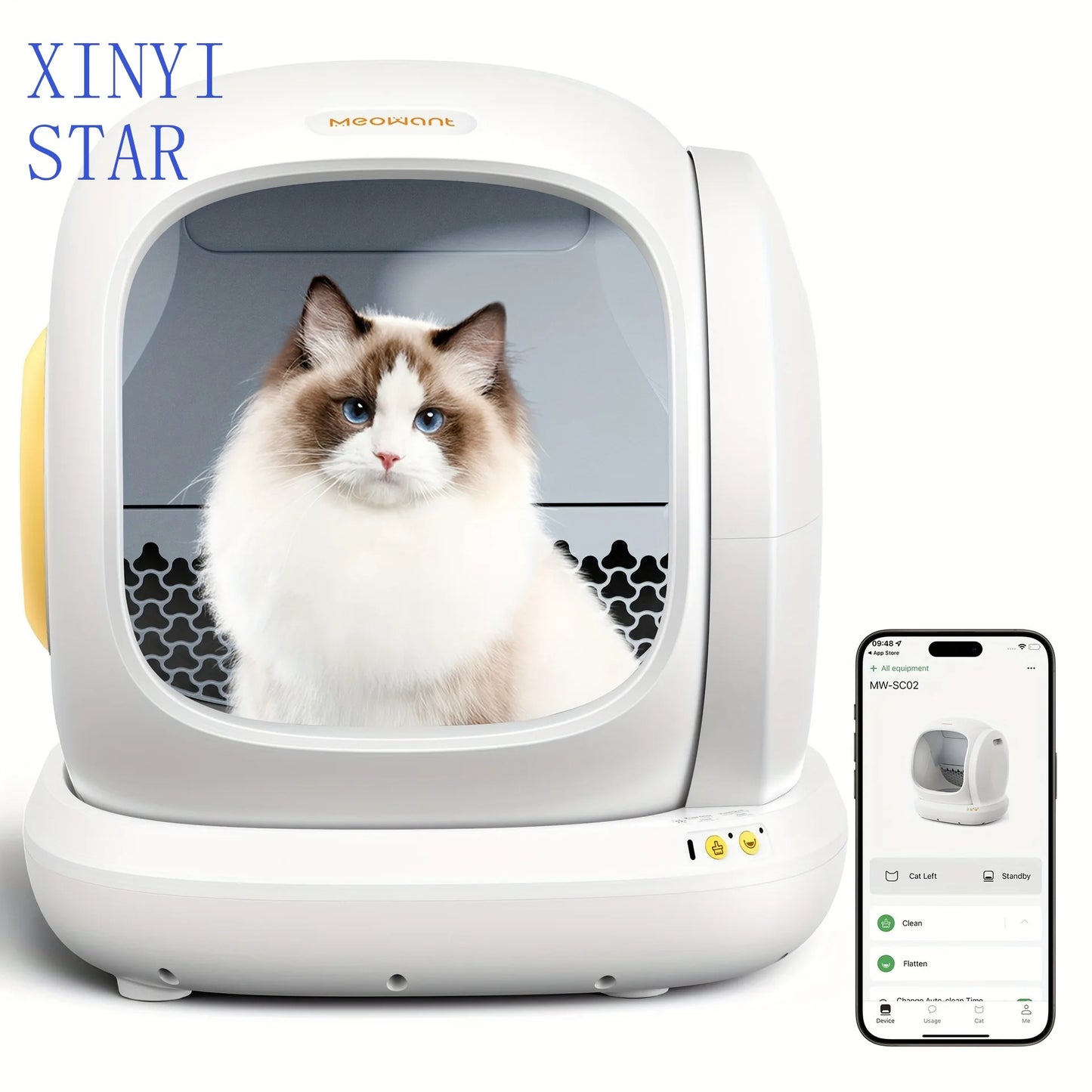 Automatic Self-Cleaning Cat Litter Box – Smart Odor-Control Litter Box for Multiple Cats