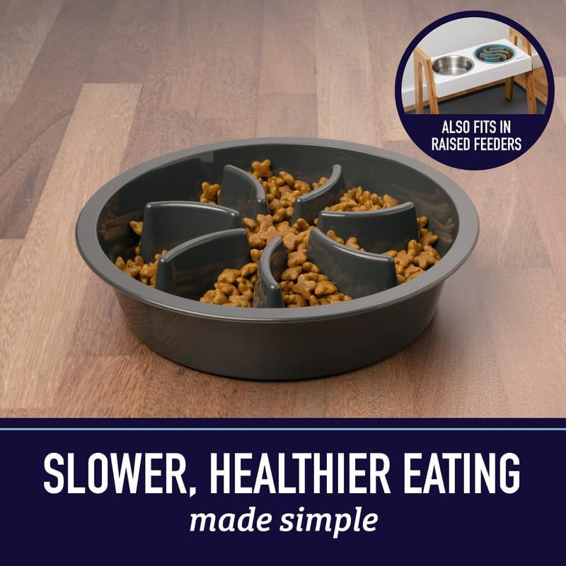 Premium Slow Feeder Dog Bowl - Interactive Puzzle Bowl for Healthy Eating & Digestion
